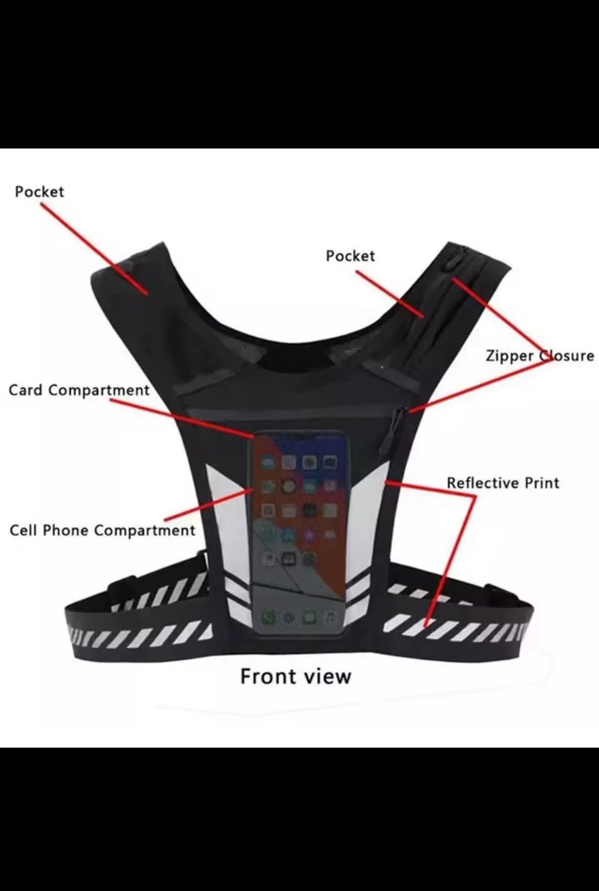 Reflective Running Lightweight Sport Running Vest