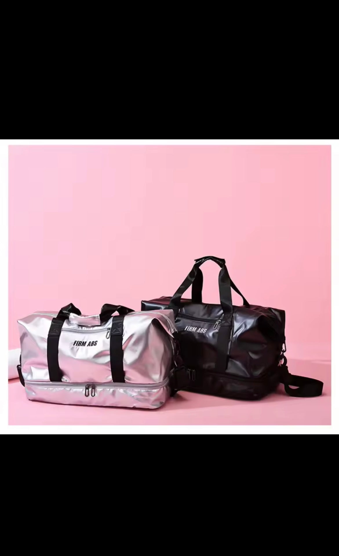Large Capacity Women Gym Bags Pearlescent Sports Fitness Training Handbag With Shoes Pocket Waterproof Yoga Travel Duffel Bag