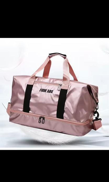 Large Capacity Women Gym Bags Pearlescent Sports Fitness Training Handbag With Shoes Pocket Waterproof Yoga Travel Duffel Bag
